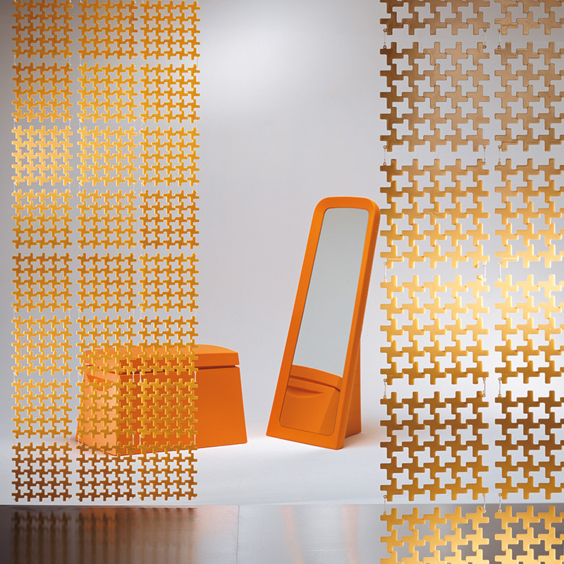 VedoNonVedo Montenapoleone élément décoratif pour meubler et diviser les espaces - ambre 2